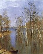 Isaac Levitan Spring,Flood Water china oil painting artist